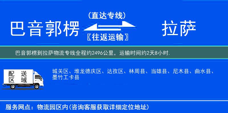 巴音郭楞到物流專線