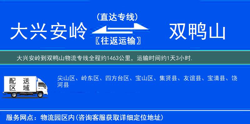 大興安嶺到物流專線