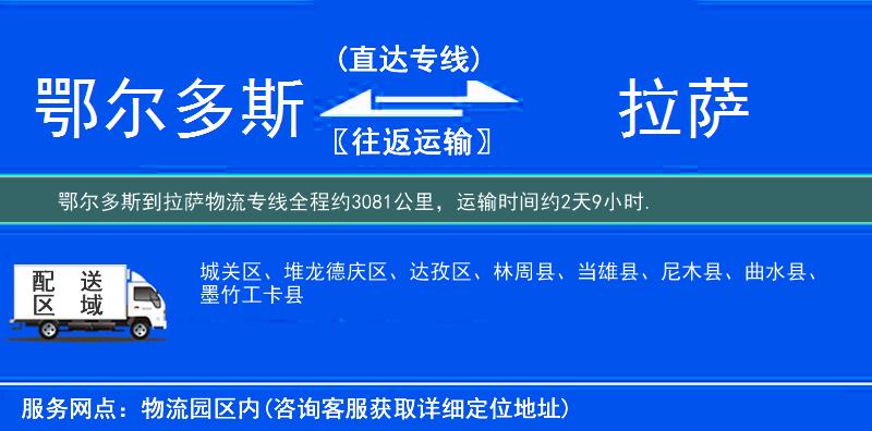 鄂爾多斯到物流專線