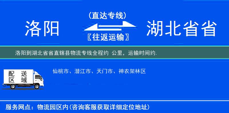 洛陽到物流專線