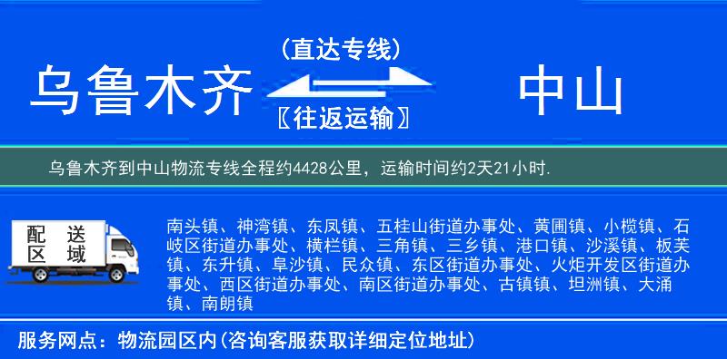 烏魯木齊到物流專線